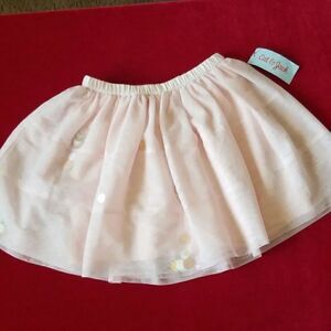 Cat and Jack Pink Mesh 3 Tier Skirt